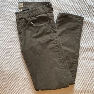 Men’s  j crewgray slim fit corduroy size 31/32